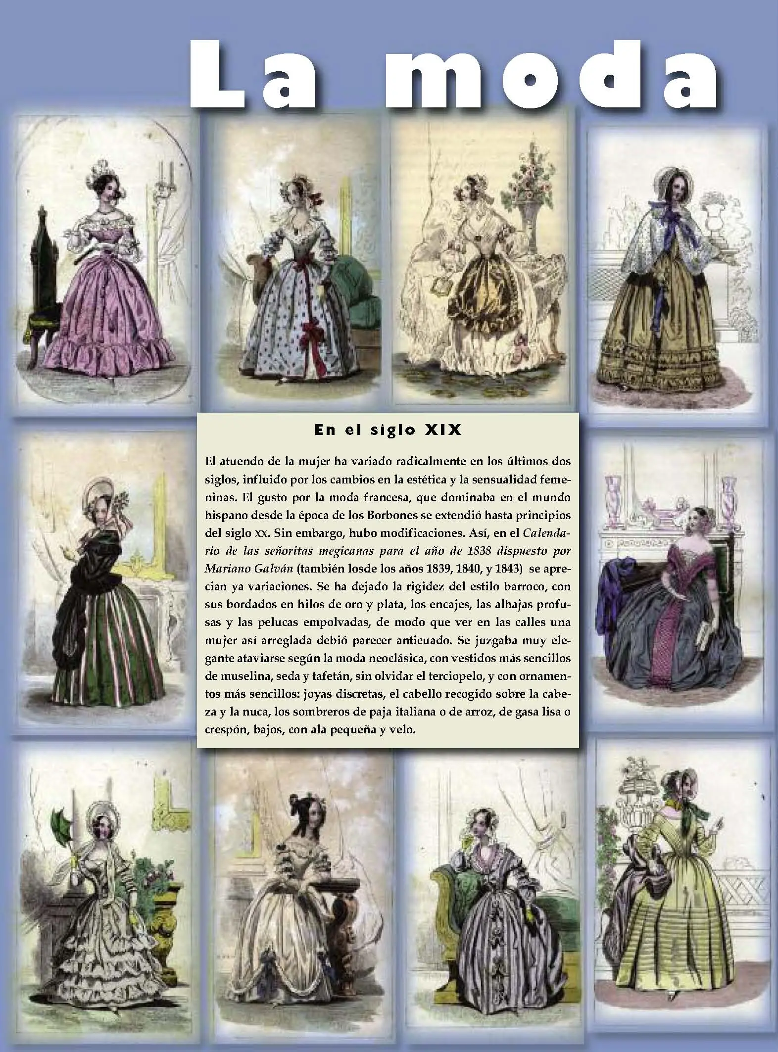 vestimenta del siglo xix en mexico - Cómo era la vestimenta en México en el siglo XIX