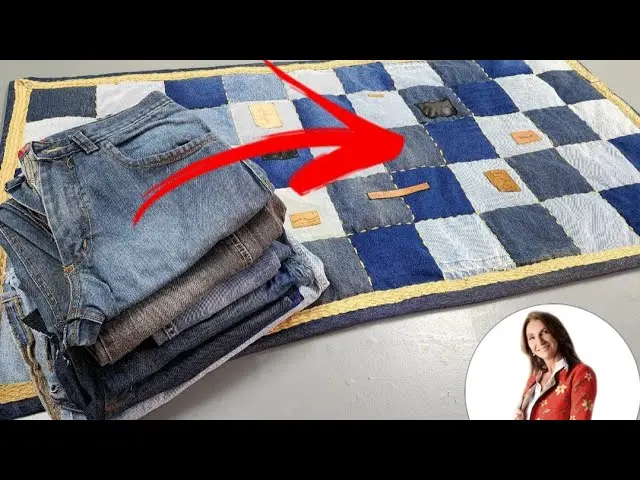 tapetes con pantalones de mezclilla - Cómo reforzar una alfombra