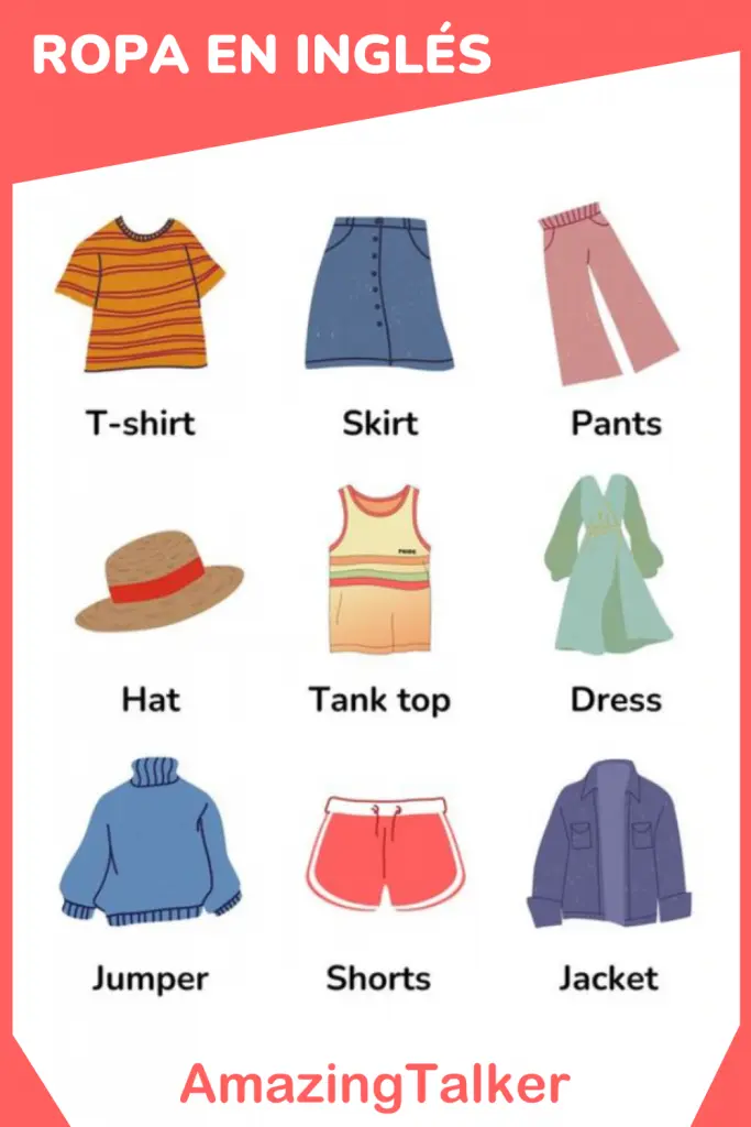 como se dice toda la ropa en inglés - Cómo se le dice a la ropa en inglés