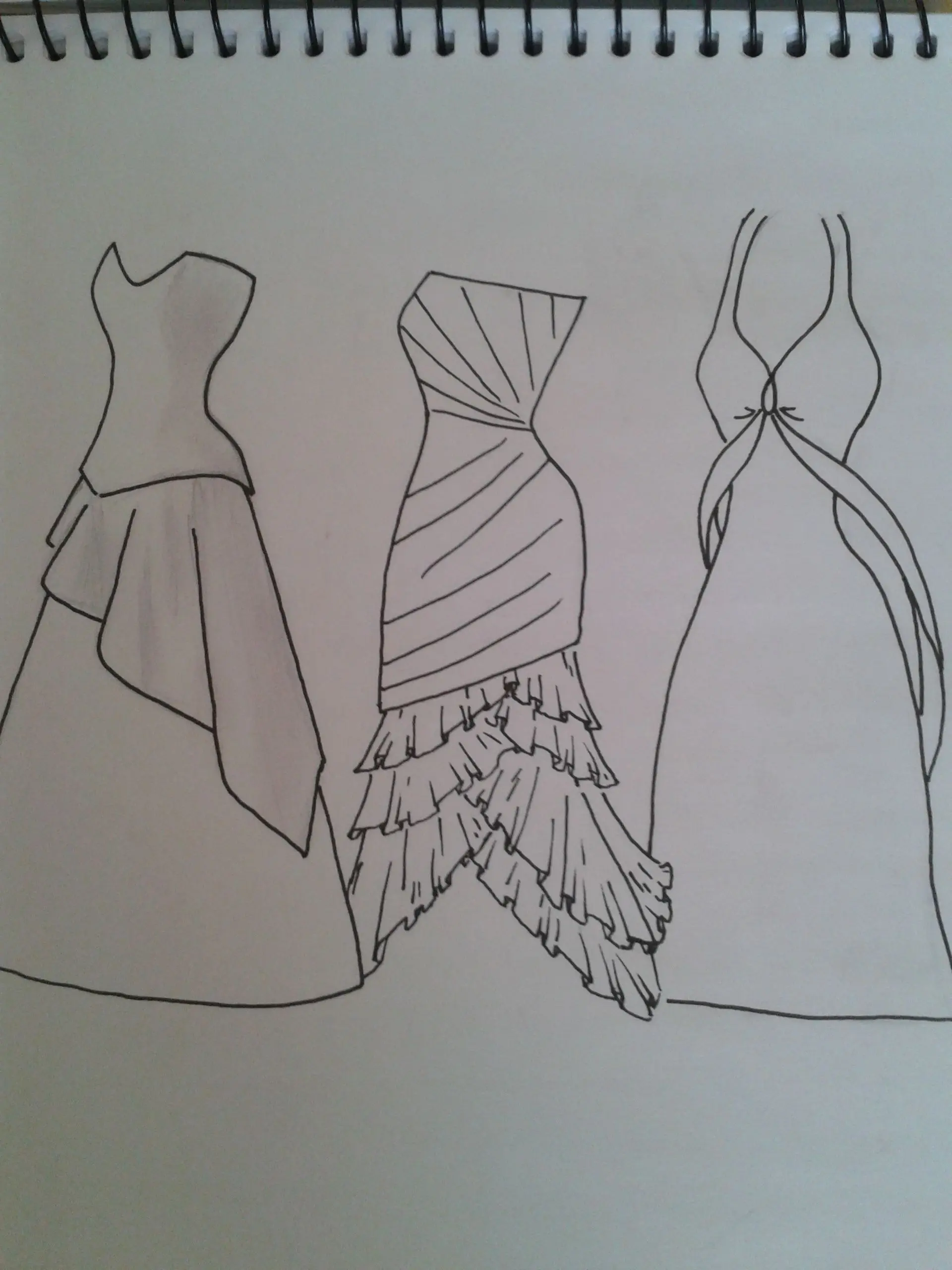 vestidos de diseñador para dibujar - Cómo se llama dibujo de moda