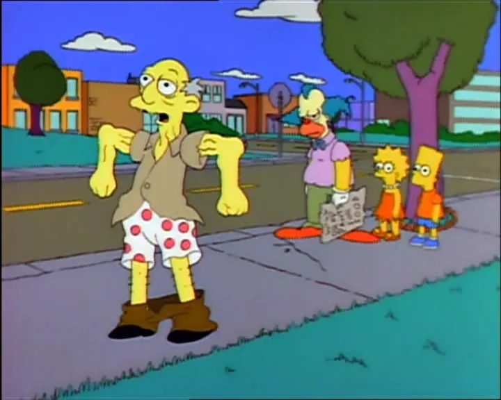 abuelo simpson pantalones - Cómo se llama el tío de Bart Simpson
