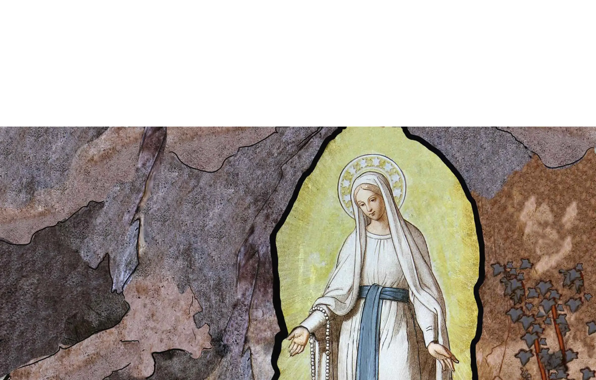 virgen vestida de azul y blanco - Cuál es el mensaje de la Virgen de Lourdes
