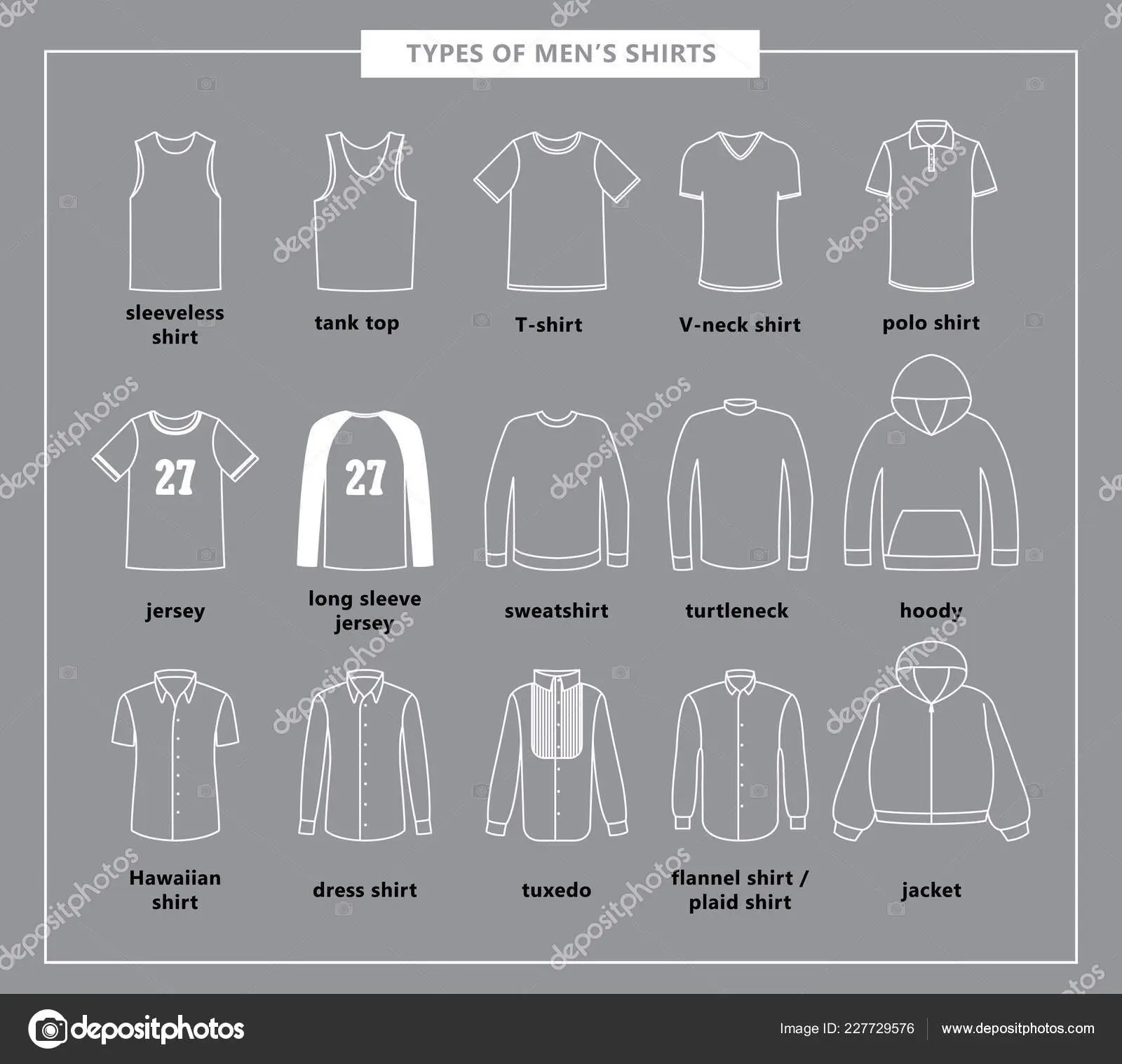 tipos de camisas masculinas - Cuáles son las camisas informales