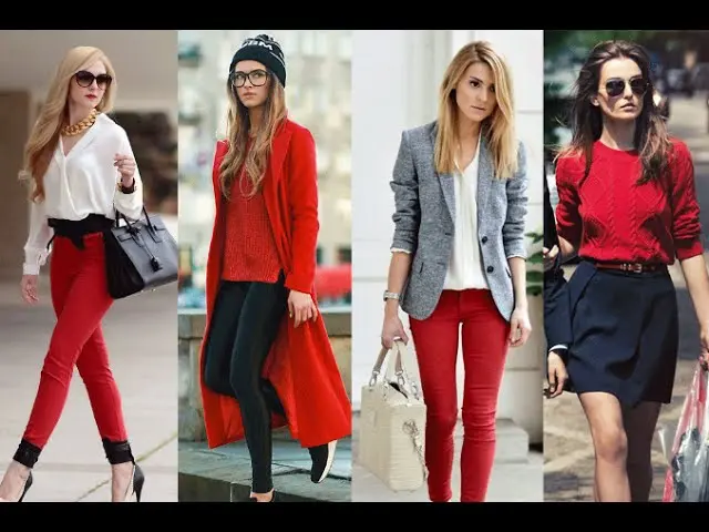 combinaciones de color rojo en ropa - Qué combinaciones se pueden hacer con el color rojo