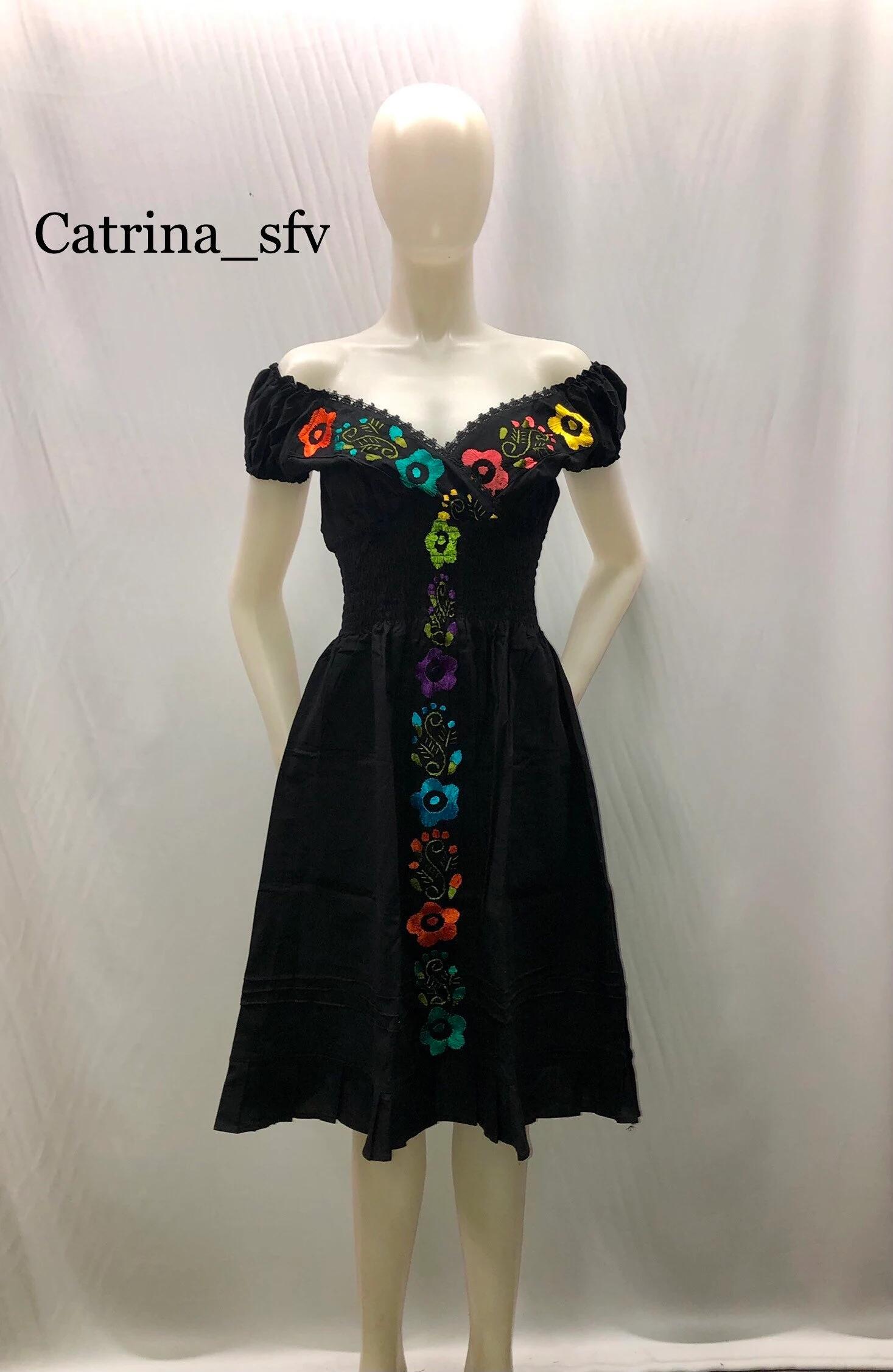 vestido negro bordado mexicano - Qué es el bordado mexicano