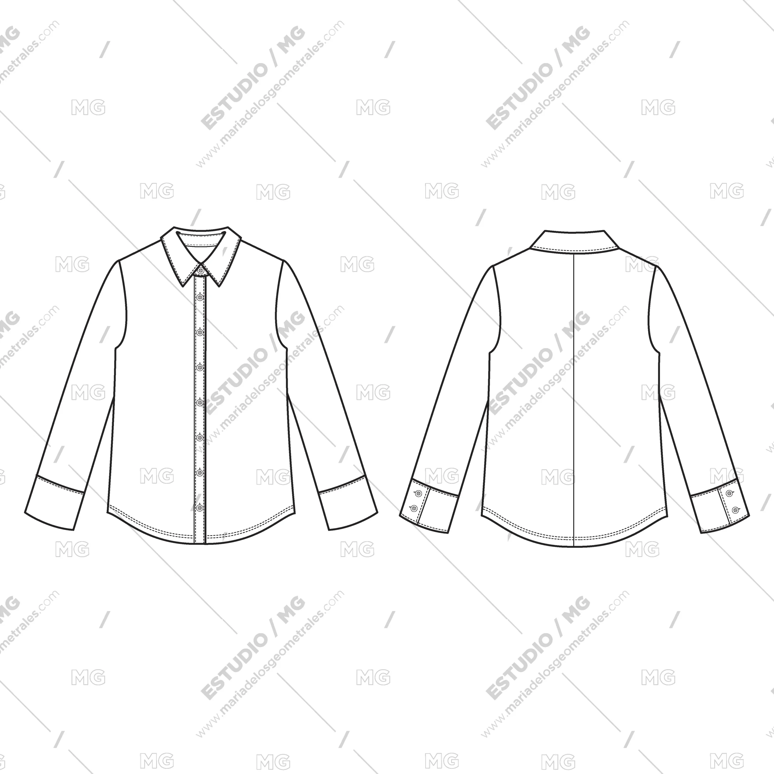geometral camisa - Qué es el Geometral en una prenda